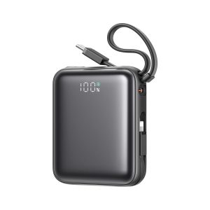 JOYROOM JR-PBF27 Mini Batterie Externe 22,5W avec Double Câble 10000mAh