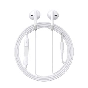 JR-EW01 Série Filaire Écouteurs Semi Intra-Auriculaires - Blanc
