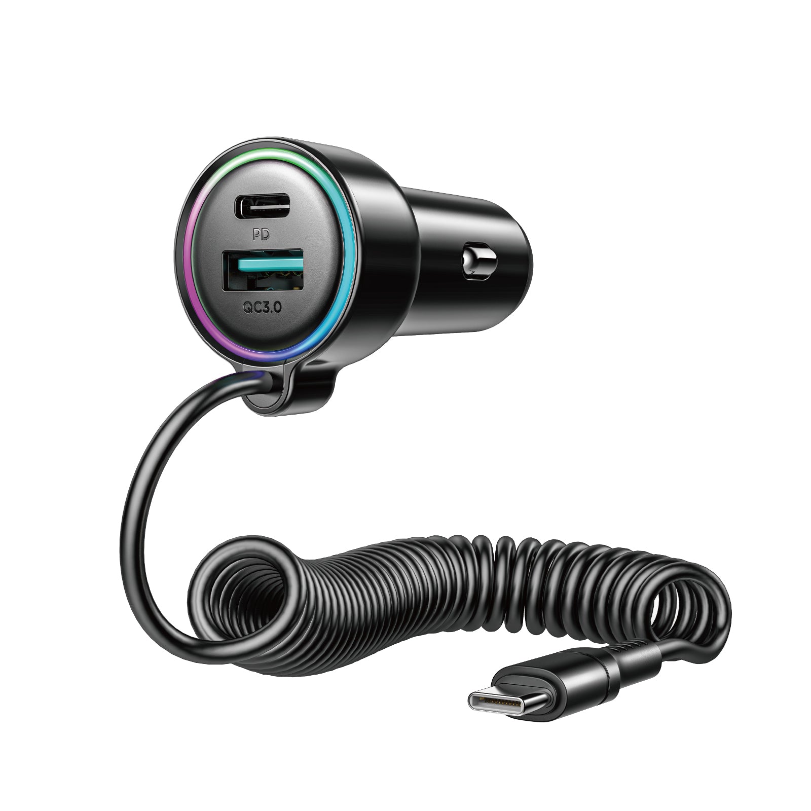 JOYROOM JR-CL07 Chargeur Voiture Filaire 3 en 1