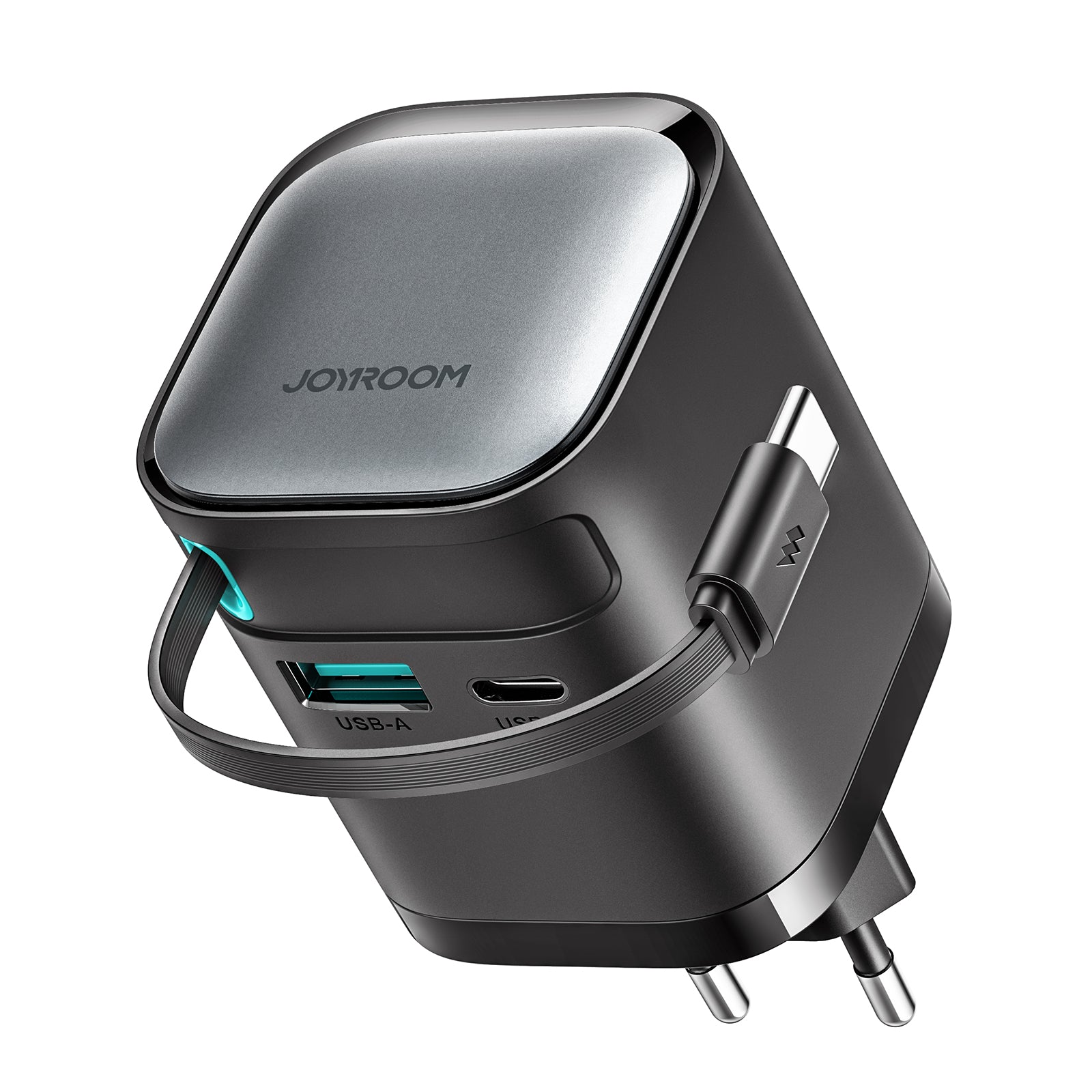 JOYROOM JR-TCL02 Chargeur GaN 65W avec Câble Rétractable