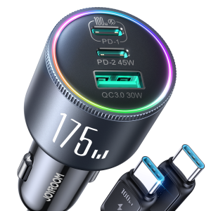 JOYROOM JR-CCN07 Chargeur Voiture 3 Ports 175W avec Câble C2C
