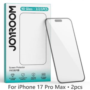 Verre trempé de protection écran 9D — iPhone 17 Pro Max