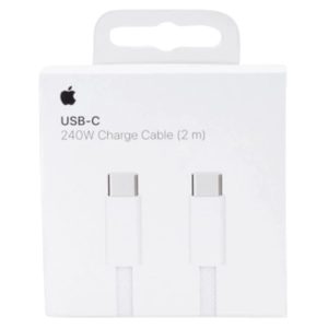 Cable Usb-C vers Usb-C 240W ORIGINAL Apple iPhone 2 mètres MYQT3ZM/A blanc