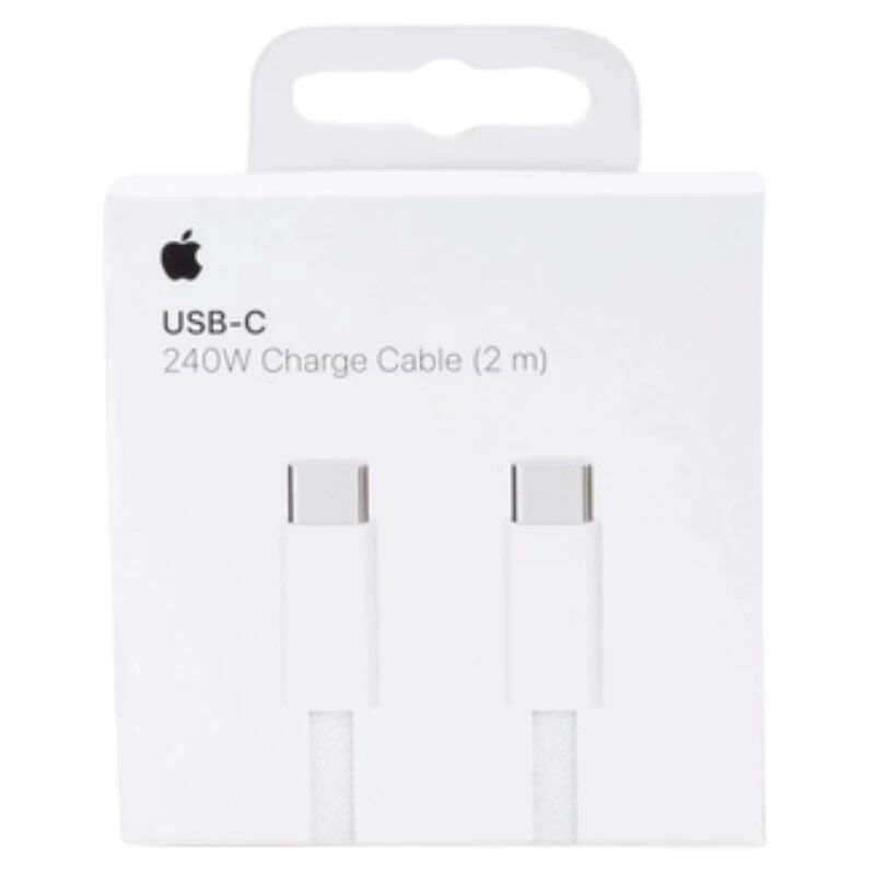 Cable Usb-C vers Usb-C 240W ORIGINAL Apple iPhone 2 mètres MYQT3ZM/A blanc