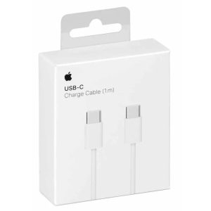 Cable Usb-C vers Usb-C ORIGINAL Apple iPhone 15 (1 métre) 60W MQKJ3ZM/A blanc