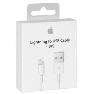 Cable Usb ORIGINAL Lightning 1 mètre Apple iPhone X/XS/XS MAX/XR/11... MD818ZM/A - MQUE2ZM/A - MXLY2ZM/A blanc