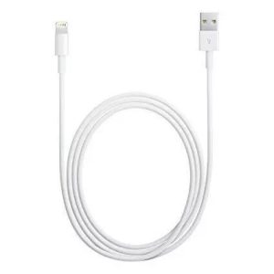 Cable Usb ORIGINAL Lightning 2 mètres Apple iPhone 5/5S/6/7/8 MD819ZM/A (Vrac) blanc