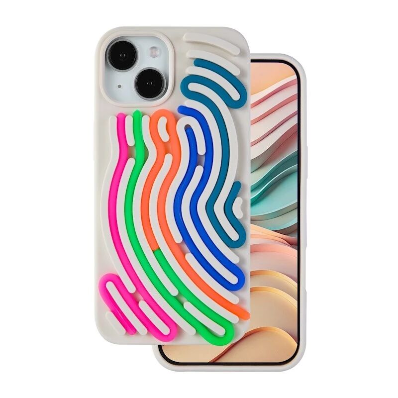 Coque ARTLINE 3D iPhone 15 beige