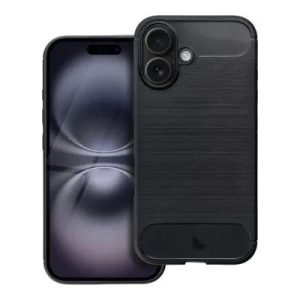 Coque CARBON SHOCK iPhone 16 noir