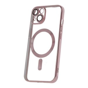 Coque CHROME EDGE MAG iPhone 14 - iPhone 13 rose-or