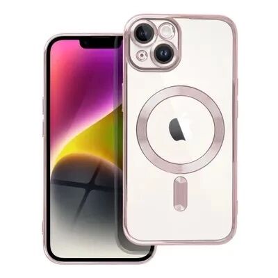 Coque CRYSTAL EDGE MAG iPhone 14 - iPhone 13 rose-or