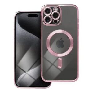 Coque CRYSTAL EDGE MAG iPhone 15 Pro Max rose-or