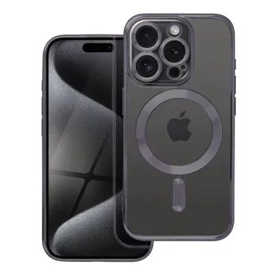 Coque CRYSTAL EDGE MAG iPhone 15 Pro noir