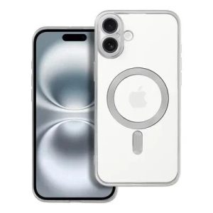 Coque CRYSTAL EDGE MAG iPhone 16 Plus argent