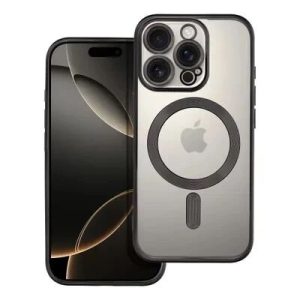 Coque CRYSTAL EDGE MAG iPhone 16 Pro Max noir
