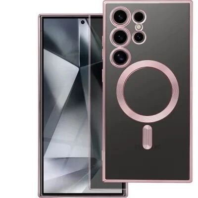 Coque CRYSTAL EDGE MAG Samsung Galaxy S24 Ultra 5G (S928) rose-or
