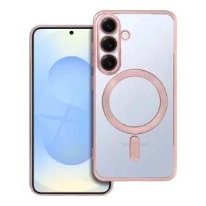 Coque CRYSTAL EDGE MAG Samsung Galaxy S25 (S931) rose-or