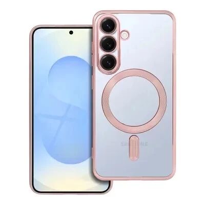 Coque CRYSTAL EDGE MAG Samsung Galaxy S25 (S931) rose-or