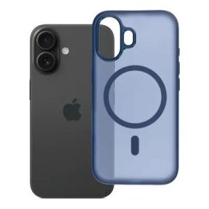 Coque HYBRID ELITE MAG iPhone 16 bleu marine