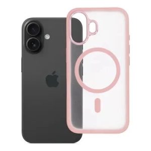 Coque HYBRID ELITE MAG iPhone 16 rose