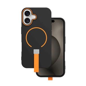 Coque LOOP STRAP MAG iPhone 16 noir