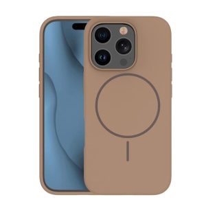 Coque THIN TOUCH MAG iPhone 15 Pro marron