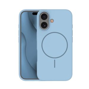 Coque THIN TOUCH MAG iPhone 16 bleu ciel