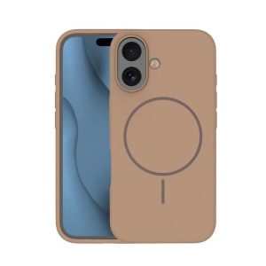 Coque THIN TOUCH MAG iPhone 16 marron