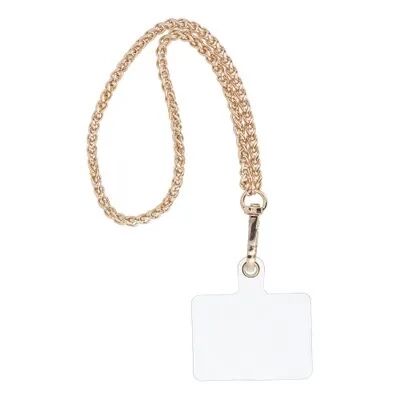 Cordon universel en chaine métallique 40 cm type maille tressée (boucle poignet 20 cm) or