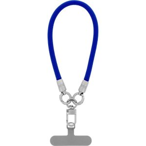 Cordon universel en corde tressée polyester 30cm bleu