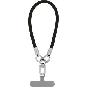 Cordon universel en corde tressée polyester noir