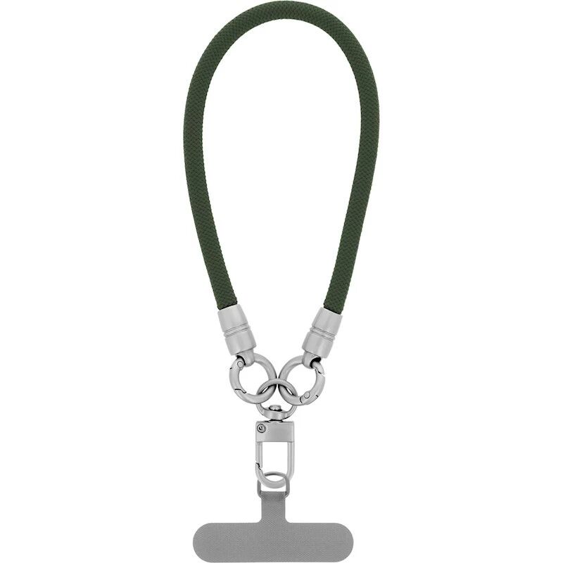Cordon universel en corde tressée polyester 30 cm vert