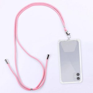 Cordon universel en nylon 150 cm rose