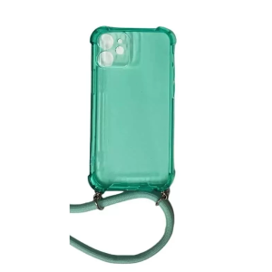 Coque CORDON iPhone 13 Mini - iPhone 12 mini vert transparent