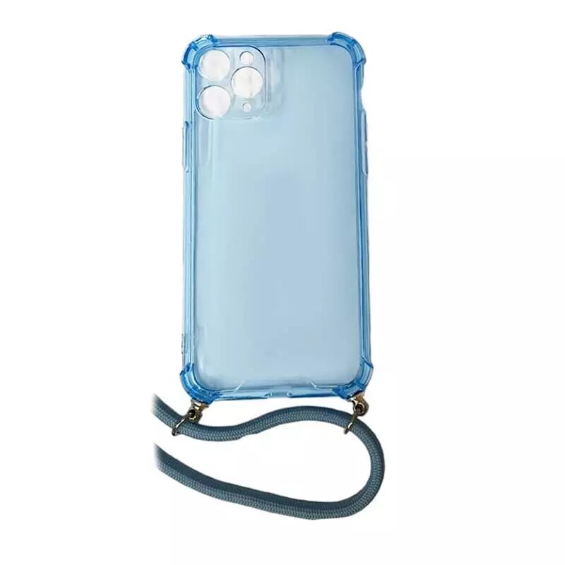 Coque CORDON iPhone 11 Pro bleu transparent