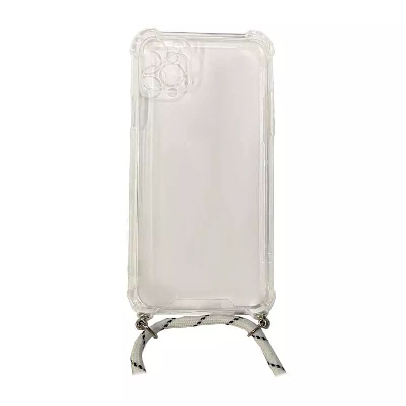 Coque CORDON iPhone 11 Pro Max blanc transparent