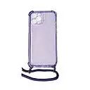 Coque CORDON iPhone 12 Pro Max violet transparent