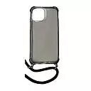Coque CORDON iPhone 13 Mini - iPhone 12 mini noir transparent