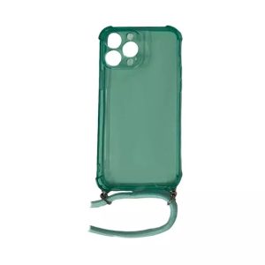 Coque CORDON iPhone 13 Pro Max vert transparent