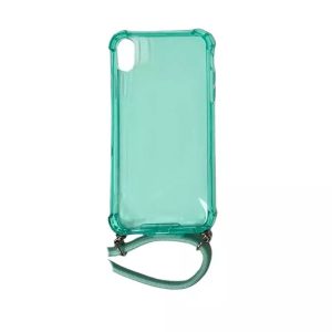 Coque CORDON iPhone XR vert transparent